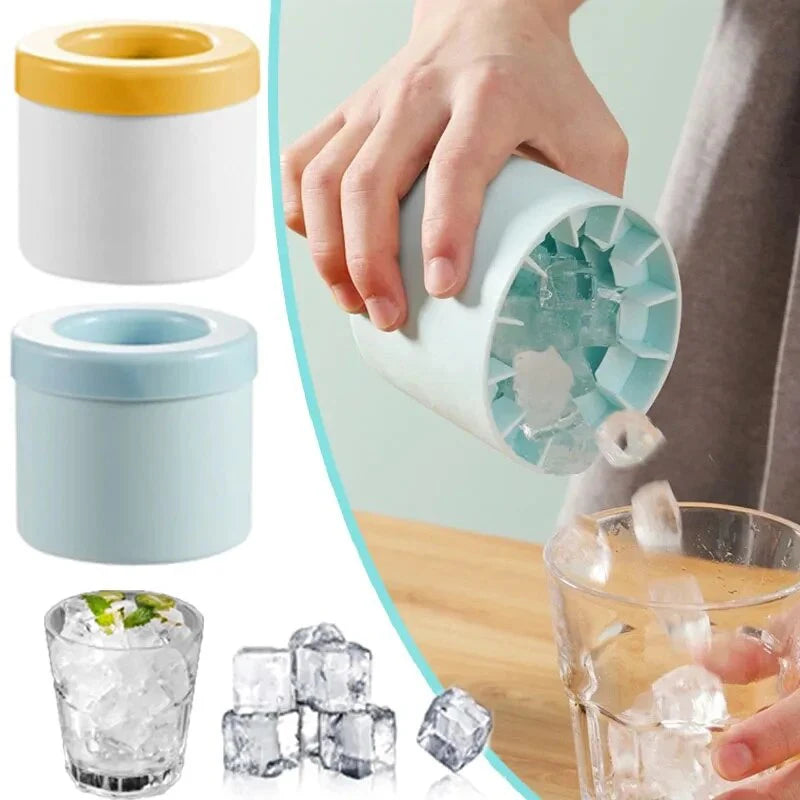 Molde de Hielo de Silicona con Vertedor – Cubitos Perfectos Sin Derrames